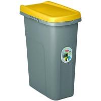 Odpadkový koš Stefanplast HOME ECO SYSTEM 25 L žluté víko