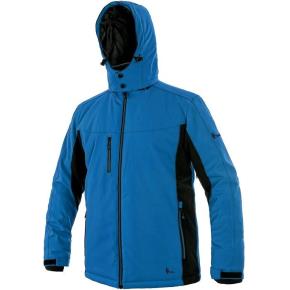 Pánská zimní softshellová bunda CXS VEGAS, modro - černá, vel. L