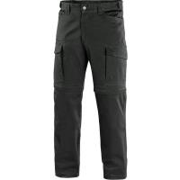 Pánské kalhoty do pasu CXS VENATOR s odepínacími nohavicemi, černé, vel. 46