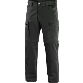 Pánské kalhoty do pasu CXS VENATOR s odepínacími nohavicemi, černé, vel. 56