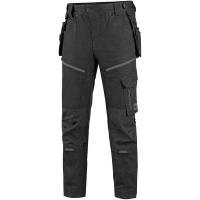 Pánské pracovní kalhoty CXS LEONIS, černé s šedými doplňky, vel. 58