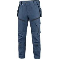 Pánské pracovní kalhoty CXS LEONIS, modré s černými doplňky, vel. 46