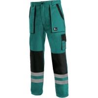 Pánské pracovní kalhoty CXS LUXY BRIGHT zeleno-černé, vel. 46