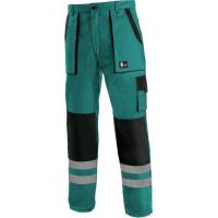 Pánské pracovní kalhoty CXS LUXY BRIGHT zeleno-černé, vel. 60