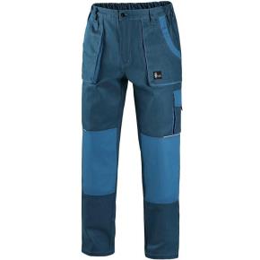 Pánské pracovní  kalhoty do pasu CXS LUXY JOSEF petrol-petrolové, vel. 46