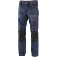 Pánské pracovní kalhoty jeans CXS Nimes I, modro-černé, vel. 48