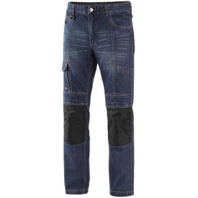 Pánské pracovní kalhoty jeans CXS Nimes I, modro-černé, vel. 58