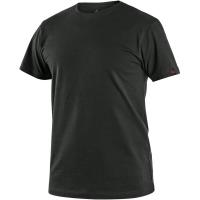 Pánské tričko CXS NOLAN s krátkým rukávem, černé, vel. 4XL