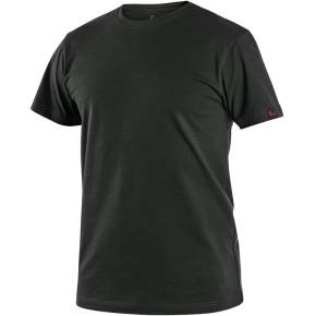 Pánské tričko CXS NOLAN s krátkým rukávem, černé, vel. 5XL