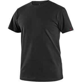 Pánské tričko CXS NOLAN s krátkým rukávem, černé, vel. XL