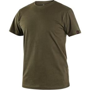Pánské tričko CXS NOLAN s krátkým rukávem, khaki, vel. L