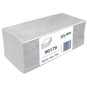 Papírové ručníky CLIRO PREMIUM skládané ZZ dvouvrstvé 3000 ks bílé