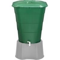 Plastová nádrž na dešťovou vodu RHIN 203 l zelená