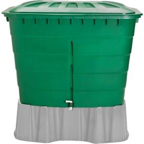 Plastová nádrž na dešťovou vodu RHIN 520 l zelená