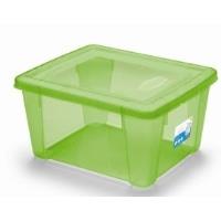 Plastový box Stefanplast Visualbox S - zelený, 2l