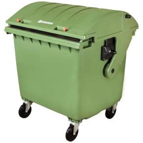 Plastový kontejner na odpad 1100 l zelený