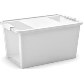 Plastový úložný box KETER Bi Box L s víkem 40l, bílý
