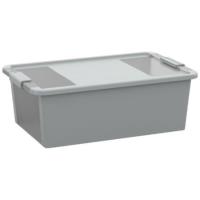 Plastový úložný box KETER Bi Box M s víkem 26l, šedý