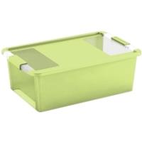Plastový úložný box KETER Bi Box M s víkem 26l, zelený