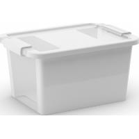 Plastový úložný box KETER Bi Box S s víkem 11l, bílý