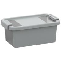 Plastový úložný box KETER Bi Box XS s víkem 3l, šedý