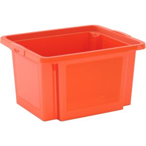 Plastový úložný box KETER H box 25l, oranžový