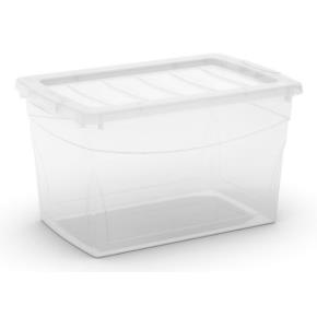 Plastový úložný box KETER Omni box M čirý 30 l