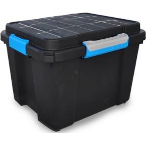 Plastový úložný box KETER Scuba Box M s víkem 45l, černý