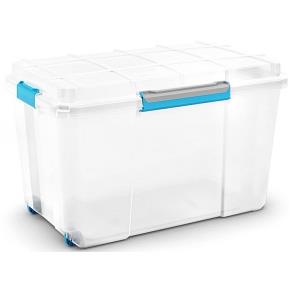 Plastový úložný box KETER Scuba Box XL s víkem 110l, bílý