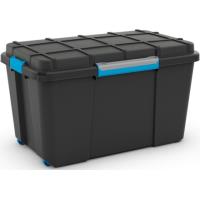 Plastový úložný box KETER Scuba Box XL s víkem 110l, černý
