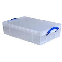 Plastový úložný REALLY USEFUL box transparentní 24,5l s víkem