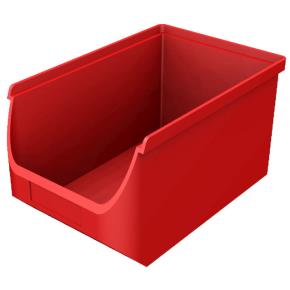 Plastový zásobník červený PB3