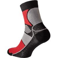 Ponožky Cerva KNOXFIELD BASIC černo/červené vel. 39/40