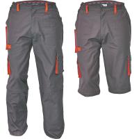 Pracovní kalhoty Cerva DESMAN 2v1 šedo-oranžové, vel. 48