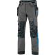 Pracovní kalhoty CXS NAOS šedo-černé, HV modré doplňky, vel. 54