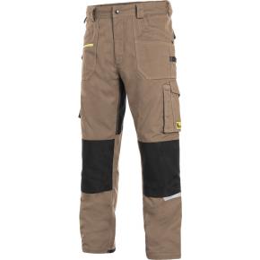Pracovní kalhoty do pasu CXS STRETCH béžovo-černé, vel. 48