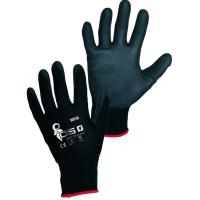 Pracovní rukavice povrstvené CXS BRITA BLACK vel. 10