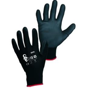 Pracovní rukavice povrstvené CXS BRITA BLACK vel. 10