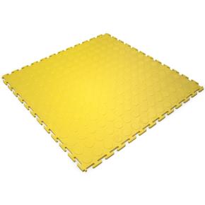 Průmyslová PVC dlaždicová podlahovina COBA Tough Lock žlutá 0,5 x 0,5m x 7 mm