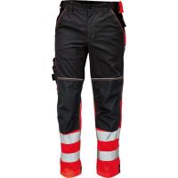 Reflexní kalhoty Cerva KNOXFIELD antracit/červená vel. 54