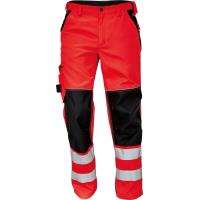 Reflexní kalhoty Cerva KNOXFIELD HI-VIS červené vel. 50