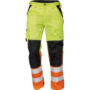 Reflexní kalhoty Cerva KNOXFIELD HI-VIS žlutá/oranžová vel. 62