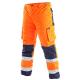 Reflexní pracovní kalhoty CXS CARDIFF oranžové, vel. S