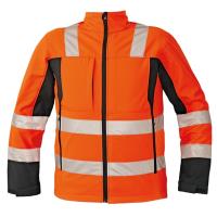 Reflexní softshellová bunda Cerva MALTON oranžová, vel. XL