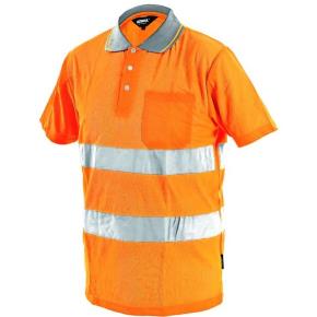 Reflexní tričko s límečkem Canis DOVER oranžové, vel. XL