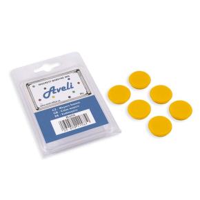 Set magnetů AVELI 6 ks, žluté