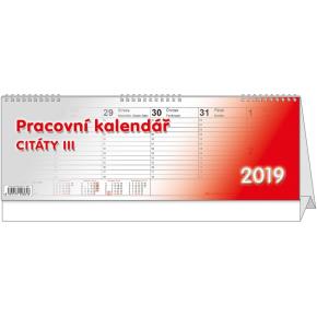 Stolní kalendář - Citáty III. 2019