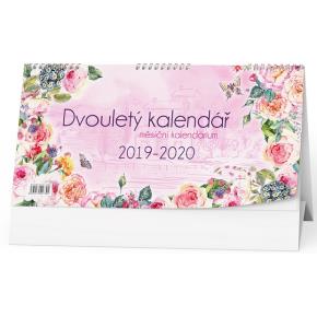 Stolní kalendář Dvouletý s měsíčním kalendáriem 2019/2020