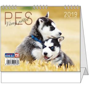 Stolní kalendář IDEÁL Pes, věrný přítel 2019