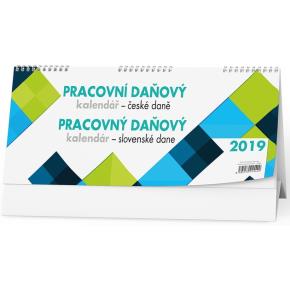 Stolní kalendář Pracovní daňový CZ/SK 2019